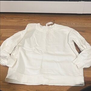 Lululemon Women's Classic Crewneck Pullover Sweatshirt - White